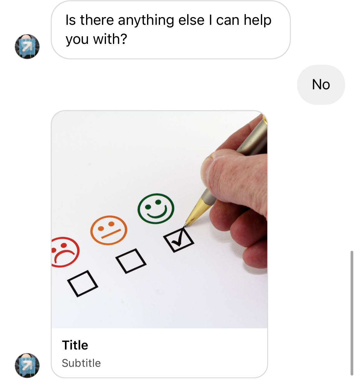 Engage Surveys in Instagram messages