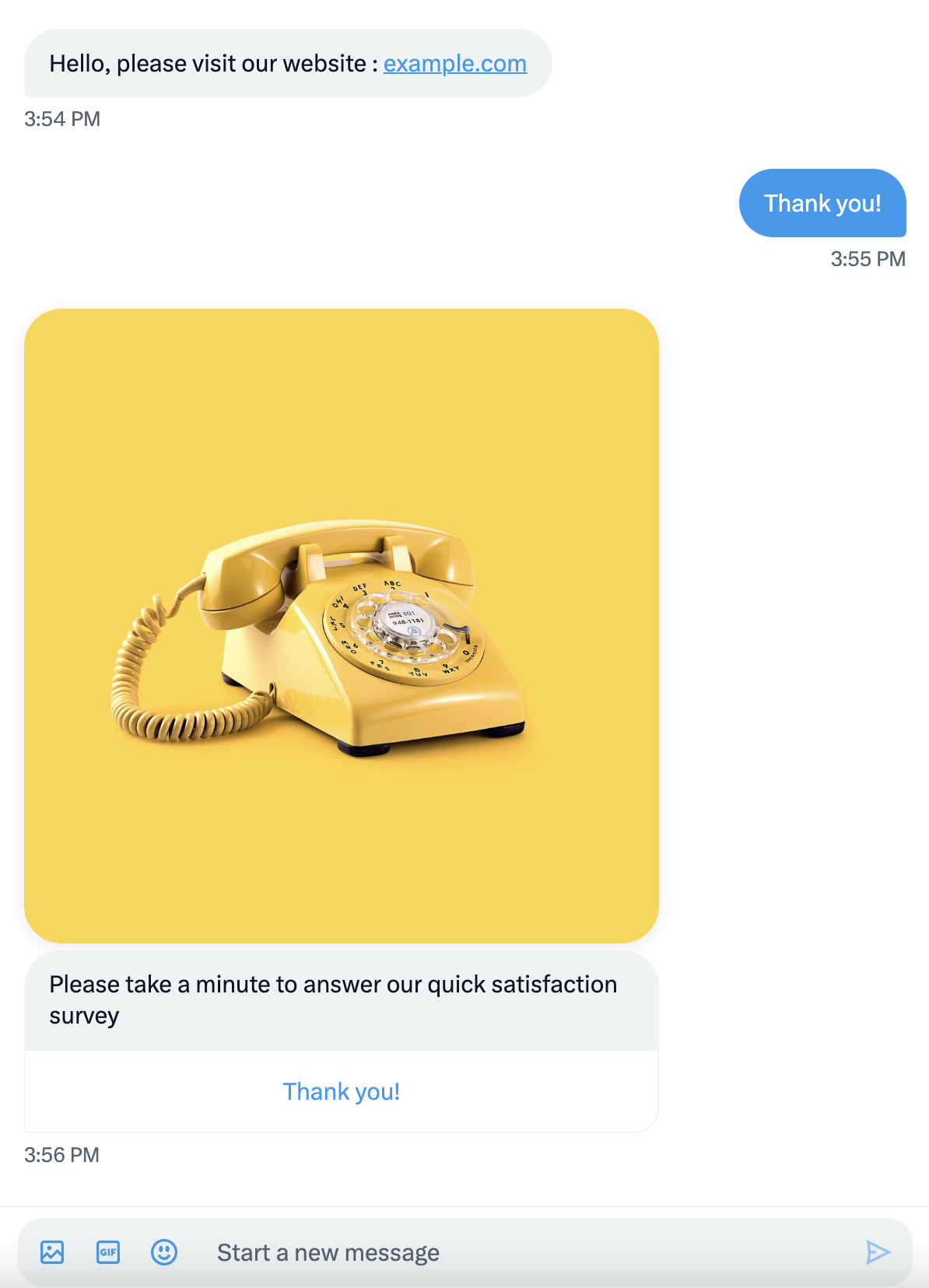 Engage Surveys in Twitter (X) messages