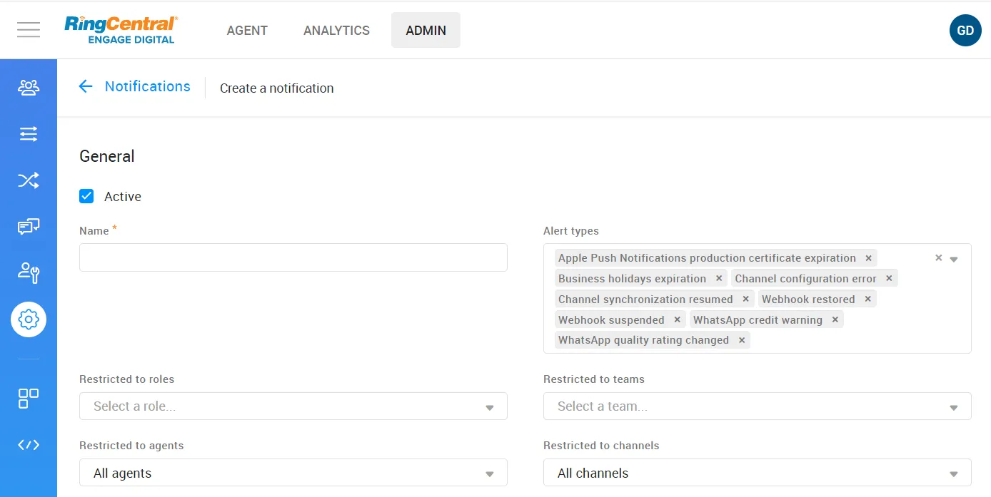 Various improvements: Added support for custom alert notifications in case of problems