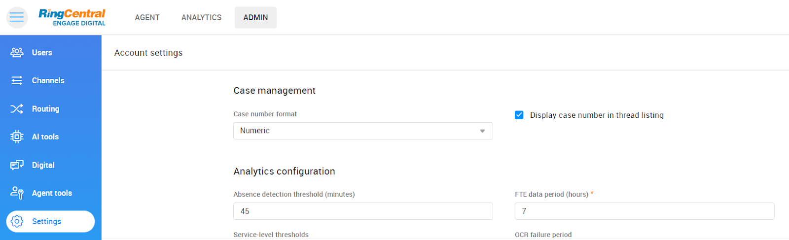 Alphanumeric cases for Case Management (Beta)