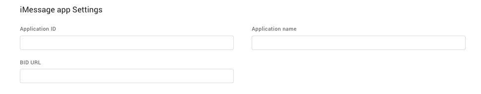 Apple Messages for Business: iMessage default fields