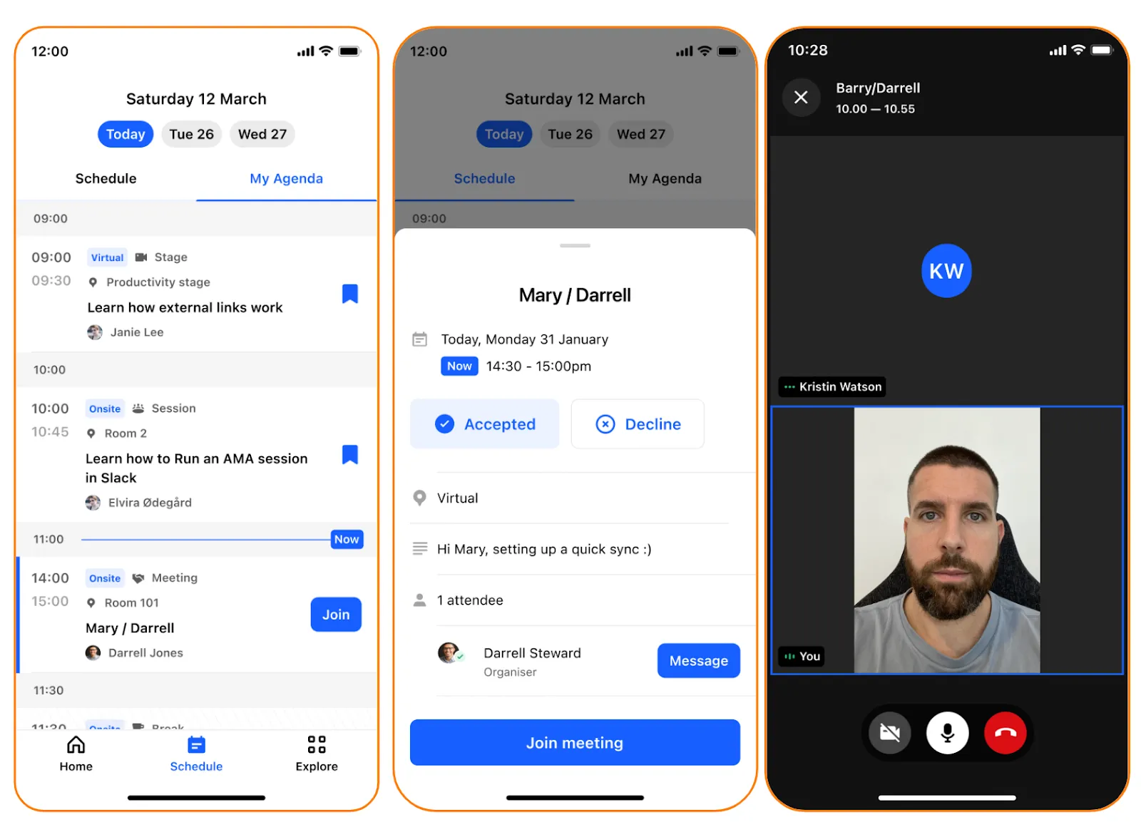 1:1 Meetings on the Events App