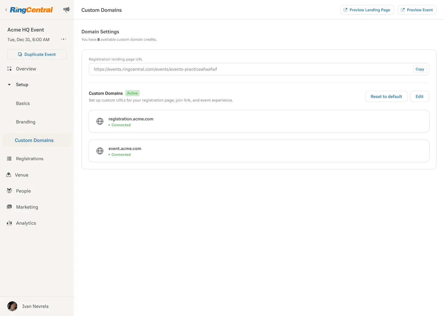 Custom Domains (add-on)