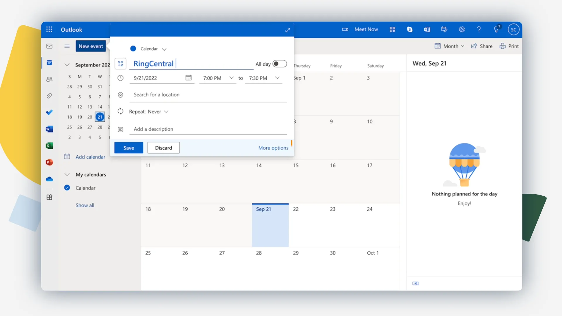 Schedule a meeting in Outlook