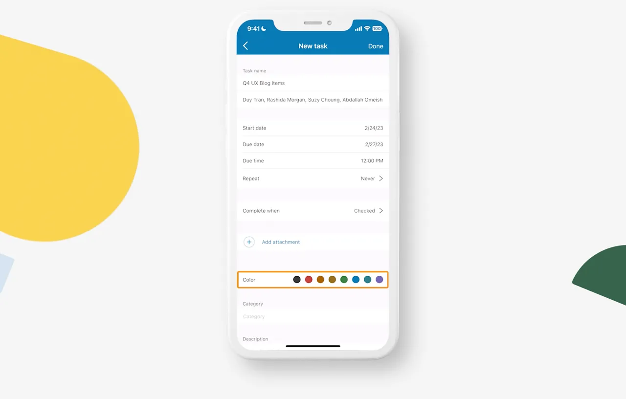 Manage tasks