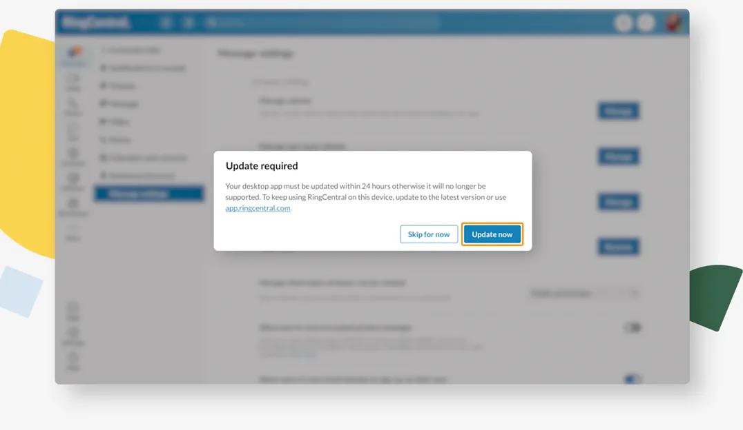 Update your desktop app