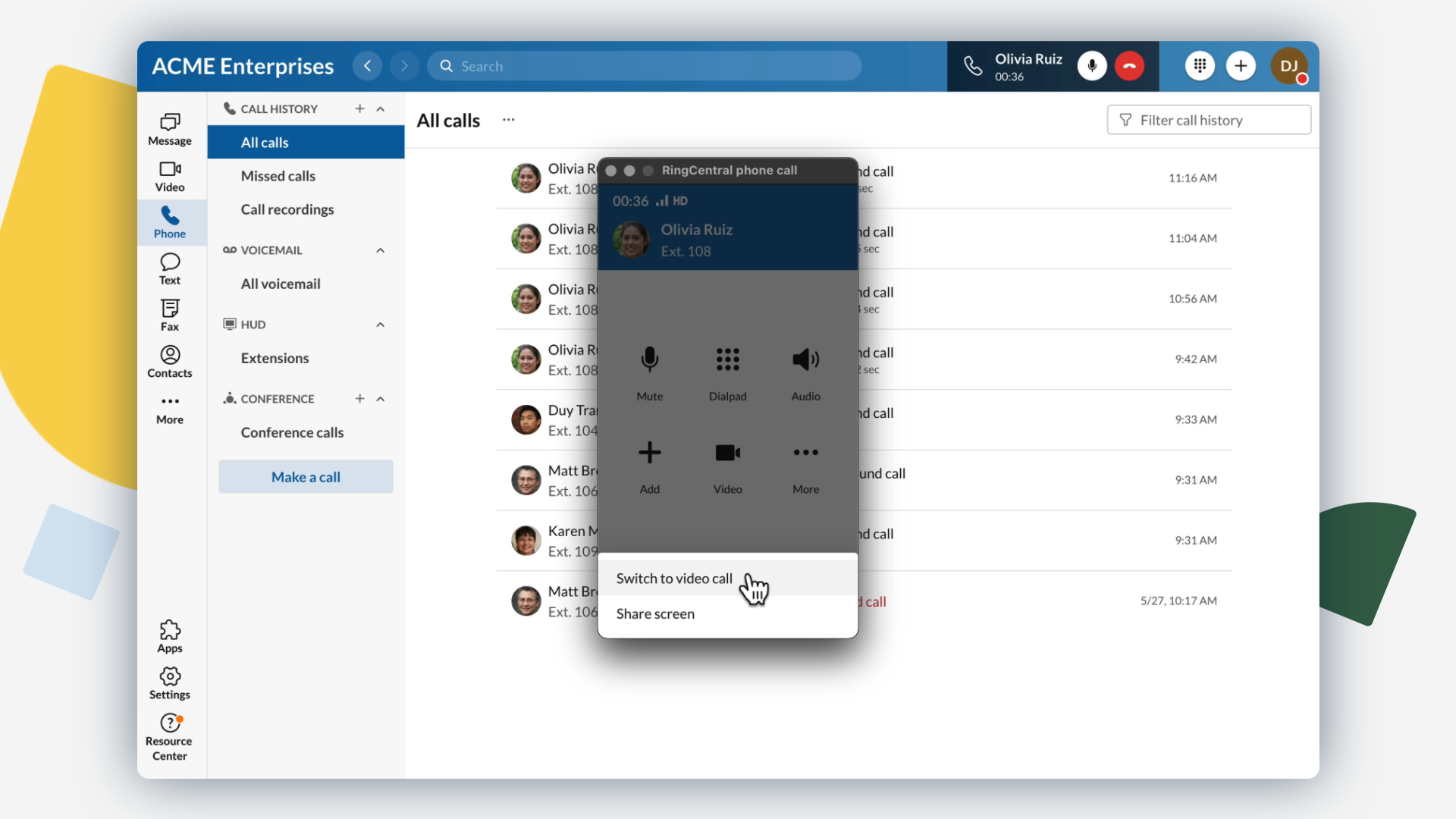 Add video to a phone call